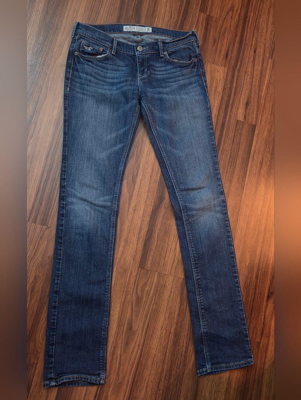 Hollister Classic Dark Wash Straight Jeans - Blue